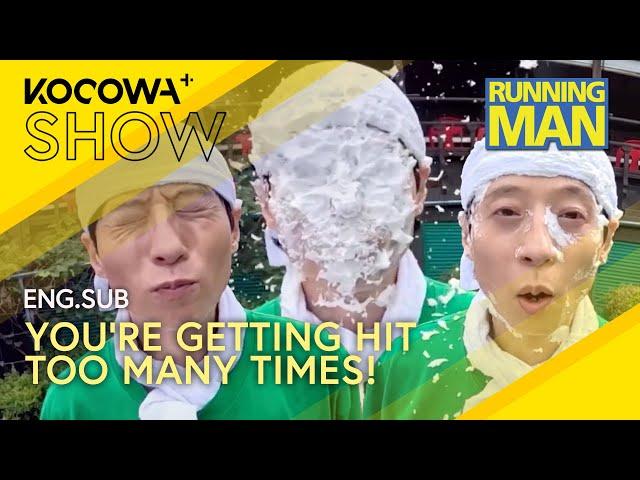 PIE FACE: Hit with Cream 3 Times! Guess Who Is the 'Unlucky Champ'  | Running Man EP719 | KOCOWA+