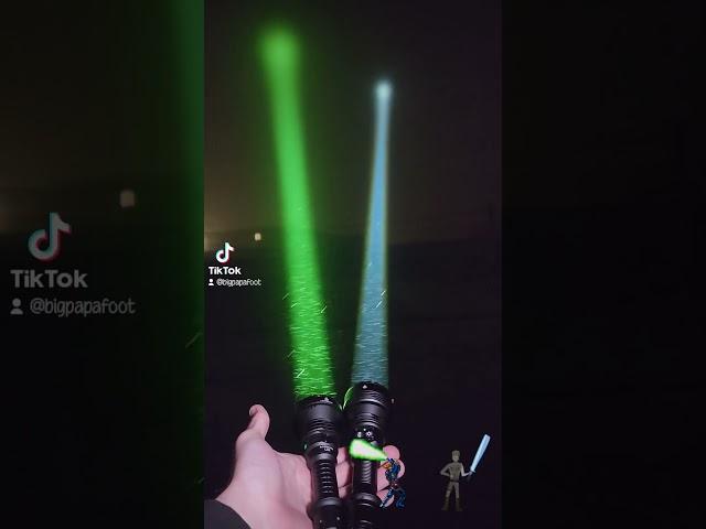 ACEBEAM TACTICAL GREEN L19 2.0 W35 LC DEL ZOOM LEP FLASHLIGHT STAR WARS LIGHTSABERS TURBO MODE   