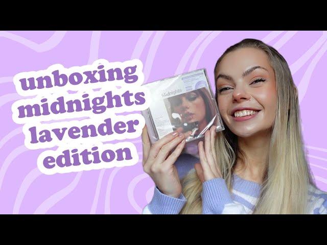 Unboxing Midnights Lavender Edition CD Taylor Swift | Rachel Lord