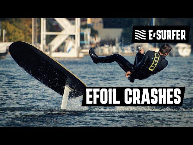 55 eFoil crashes in less than 2 minutes