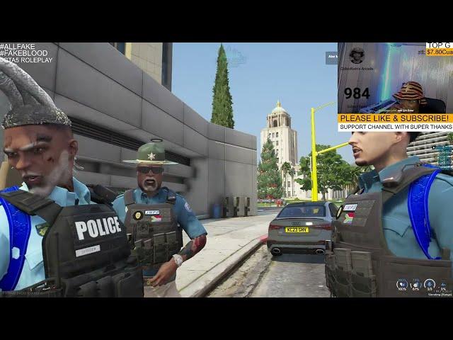 JACK MABASO TAKING CRIMS TO JAIL ON GTA RP LIVE STREAM