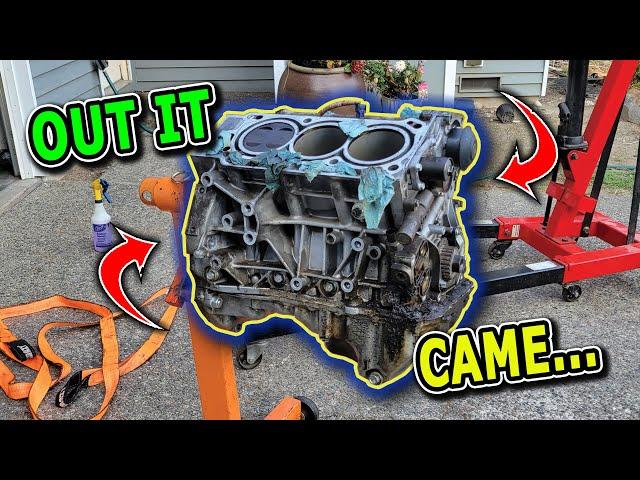 2008 Acura MDX Engine BLOCK Removal - Part 2 of 2