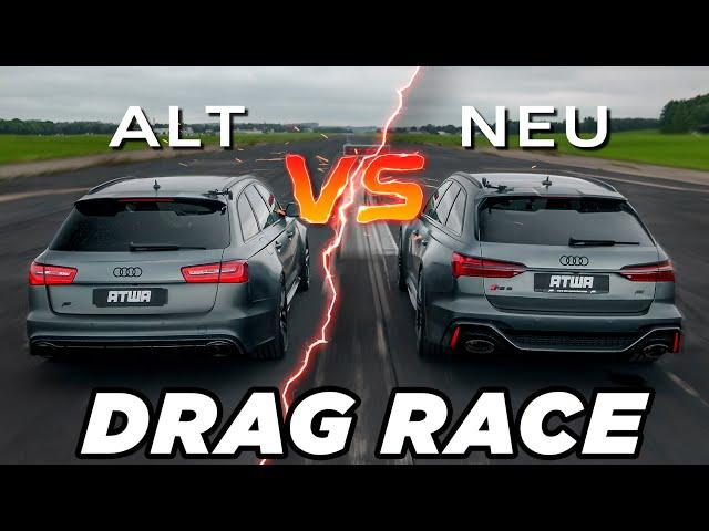 Audi RS6 C7 vs. Audi RS6 C8 | DRAG RACE | Daniel Abt