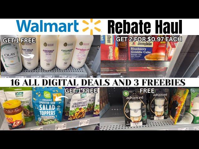 WALMART COUPONING 10/12 | 3 FREEBIES | 16 ALL DIGITAL DEALS USING REBATE APPS