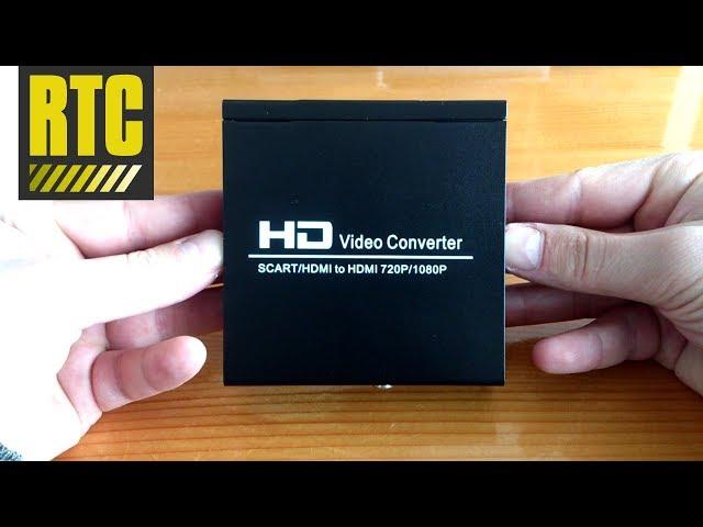 SCART to HDMI HD video converter adapter with cable