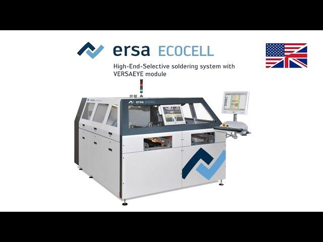 Ersa Selective Soldering – ECOCELL + VERSAEYE + handling system – product video (English)