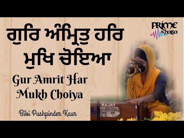 Bibi Pushpinder Kaur Ji - Gur Amrit Har Mukh Choiya - Akhand Kirtan (AKJ) - Prime Khalsa