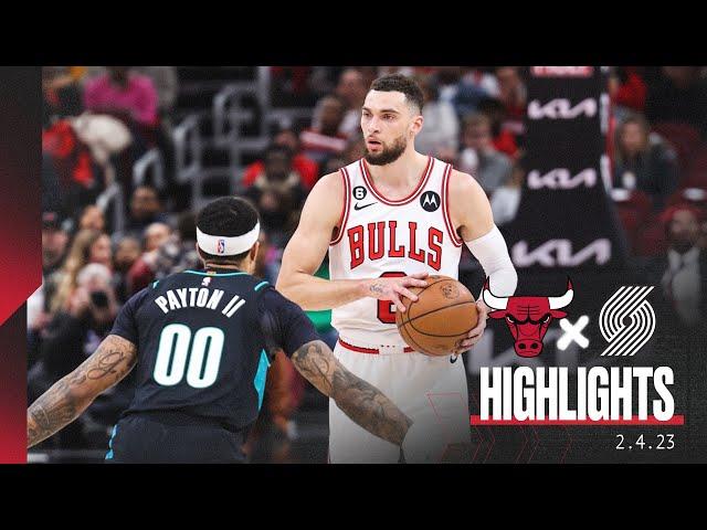 HIGHLIGHTS: Zach LaVine's 36 points leads Chicago Bulls to win over Trail Blazers