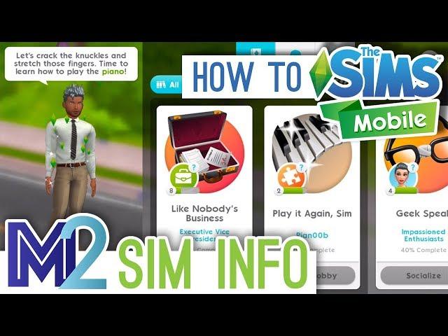 Sims Mobile - Sim + Household Info Panel