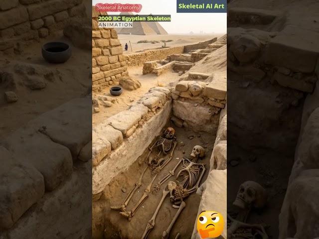 Animation of Ancient Egyptian Skeleton | Skeletal AI Art | 75