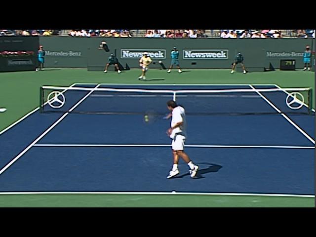 Sampras vs Agassi Indian Wells Final 2001 Highlights