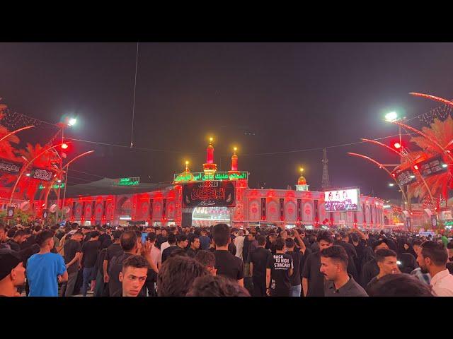 علم کشائی کربلا معلی حرمین میں #livestream #holyshrine #karbala #imamhussain