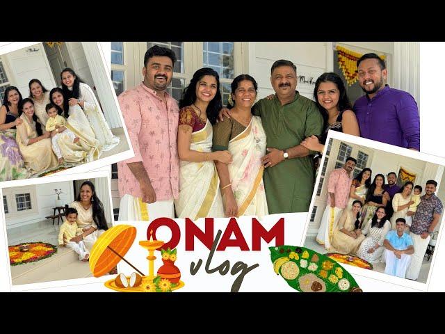 Family Onam Vlog|| First Onam in own home  || Pookalam, games, onasadhya️ || Meenu Lakshmi