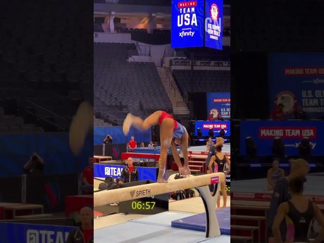 Shilese Jones training at USA Gymnastics Olympic Trials #gymnastics