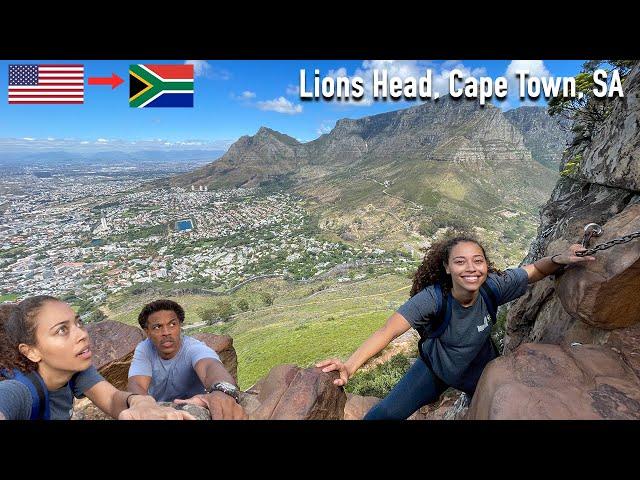 AMERICANS HIKE LIONS HEAD IN CAPE TOWN, SOUTH AFRICA (help)