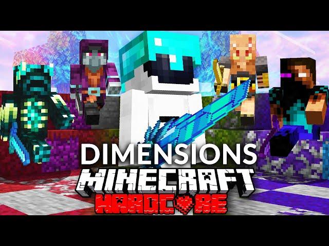 100 Players Simulate DIMENSIONS in Minecraft!