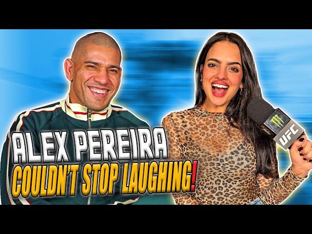 Alex Pereira couldn’t stop laughing LOL | UFC 313