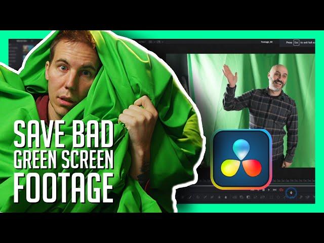 Key a Badly Shot Green Screen in Fusion - Overview & Tips to Avoid It! (Advanced Compositing)