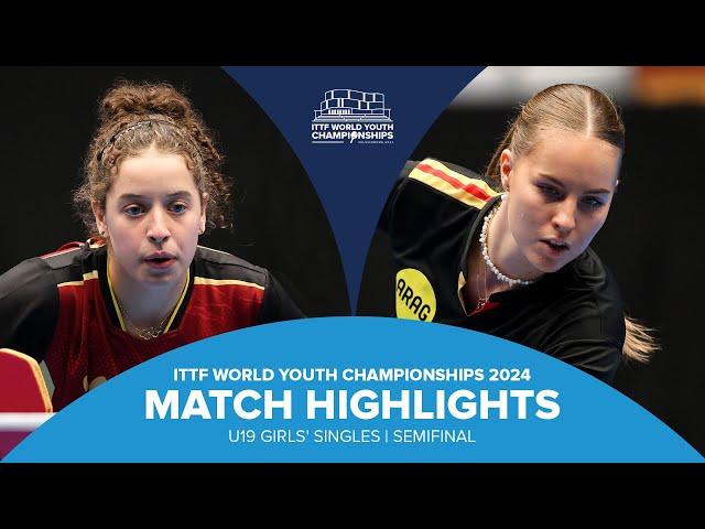 Hana Goda vs Annett Kaufmann | U19 GS-SF | ITTF World Youth Championships 2024