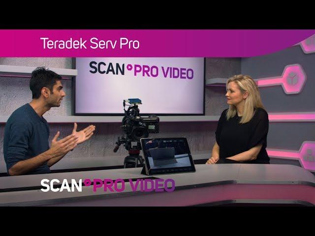 Teredek SERV Pro in the Scan Pro Video Studio.