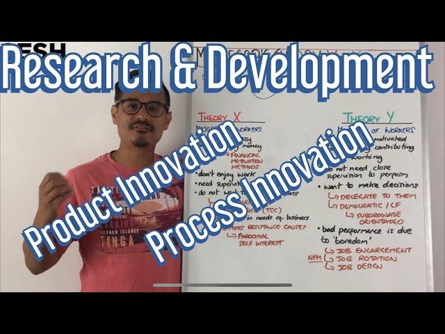 R&D + Process Innovation & Product Innovation - A Level Business