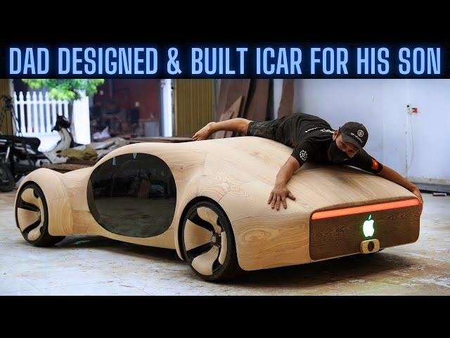 Carpenter Dad Design And Builds iCar For His Children