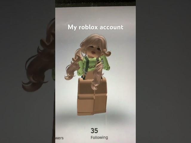 My roblox account