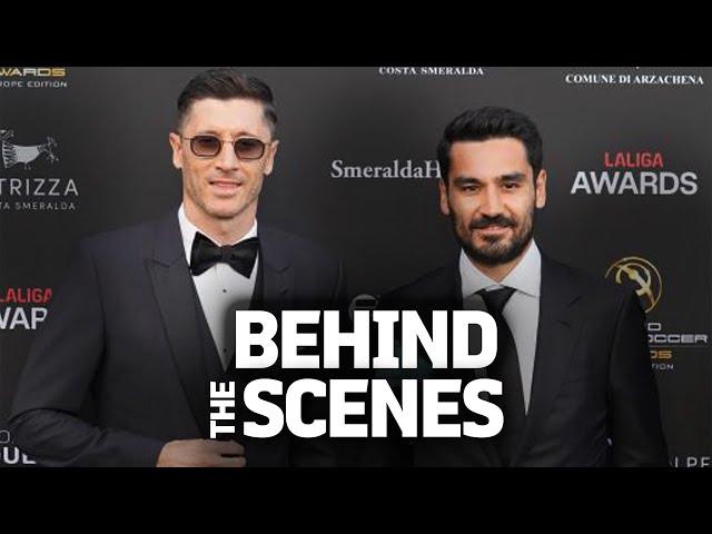 LEWANDOWSKI & GÜNDOGAN WINNERS AT THE LALIGA AWARDS | FC BARCELONA 