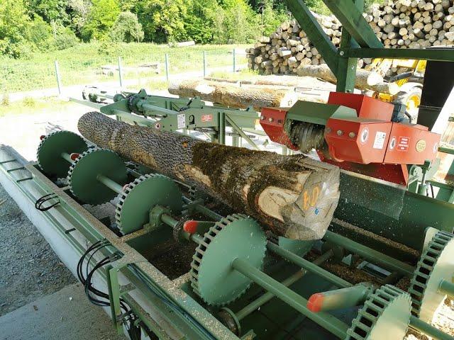 Guljač kore sa trupaca - log debarking machine 2020 // Tehnika DOO - Made in Bosnia and Herzegovina