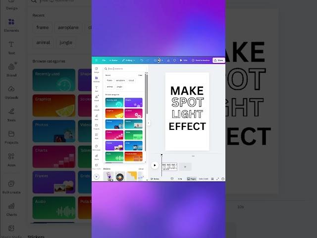 Finally I found the technique for this viral text reveal using canva #canvahacks