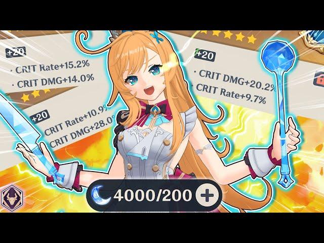 I SPENT 4000 RESIN to get the MOST BROKEN ESCOFFIER | Genshin Impact