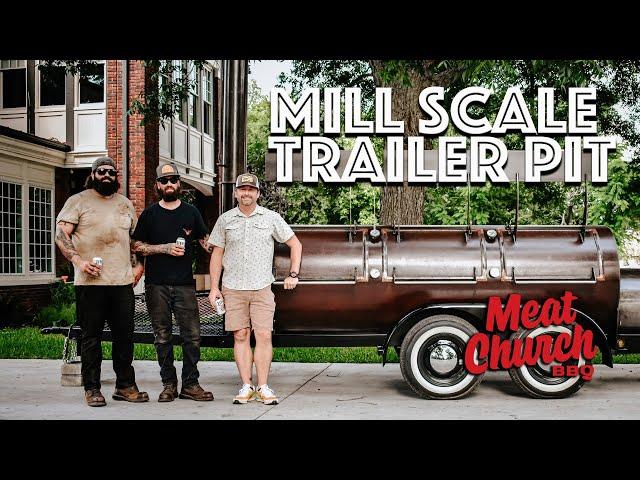 Meat Church Offset Trailer Smoker by Mill Scale walk around & tour