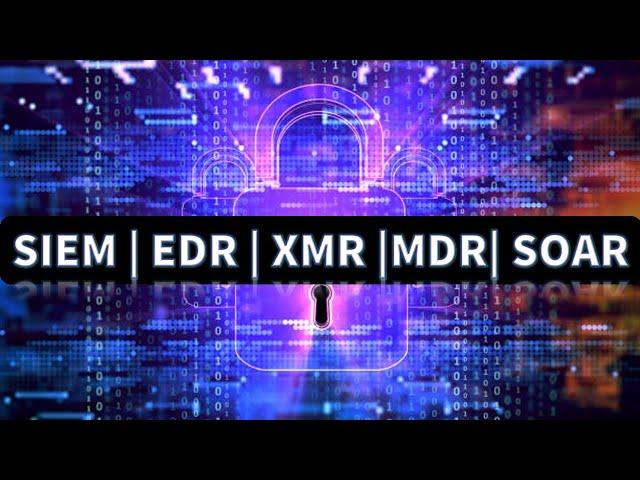 SIEM, EDR, XDR, MDR & SOAR | Cybersecurity Tools and Services | Threat Monitoring