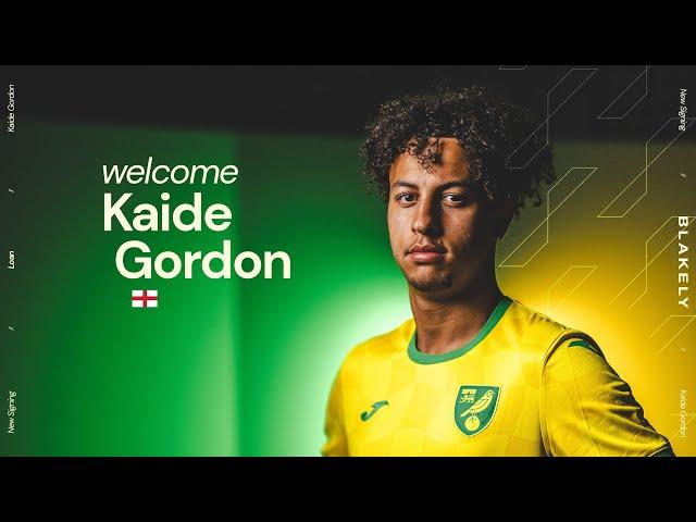 FIRST INTERVIEW | Kaide Gordon signs for Norwich City ️