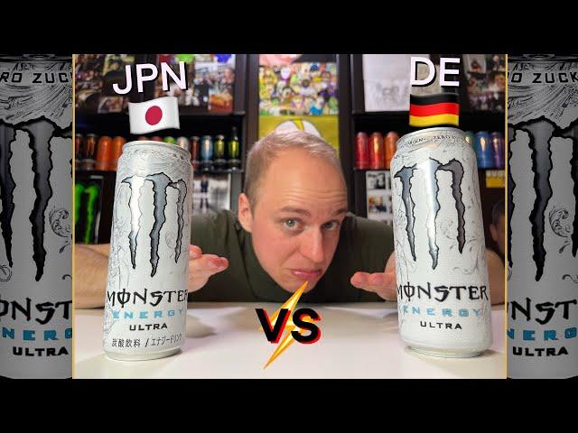 Monster ULTRA White Zero: JAPAN  vs DEUTSCHE  Version im Vergleich