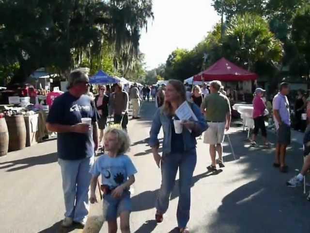 Historic Bluffton Arts and Seafood Festival Calhoun Street Scene, 2012