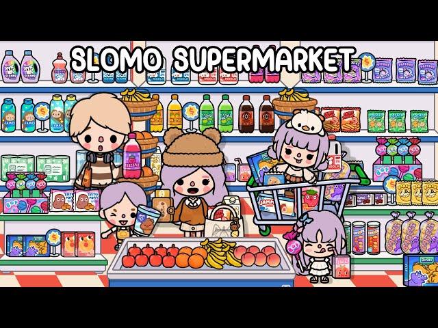 New Update!  Full SLOMO SUPERMARKET Design | Toca Life World House Inspiration  Toca Boca