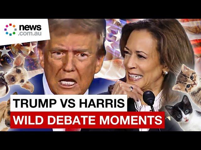 Trump vs Harris: Wildest, most unhinged debate highlights