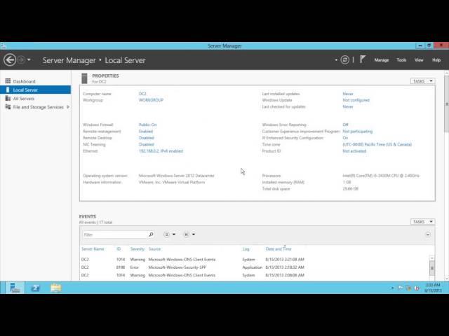 *NEW* Install & Configure DFS Namespace/Replication Windows Server 2012