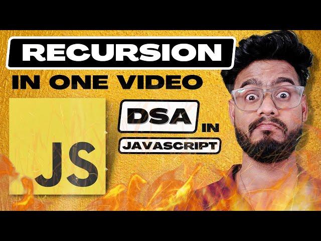 Data Structures in Javascript ( Recursion ) |  DSA Interview Questions | Backtracking Algorithms