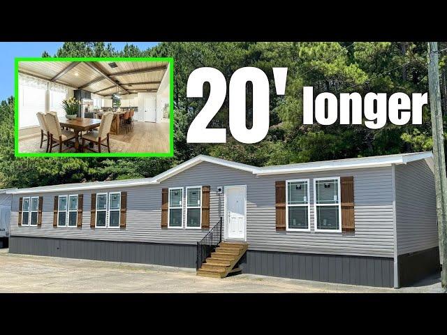 HUGE INSIDE! They extended this already BEAUTIFUL manufactured/modular home model!