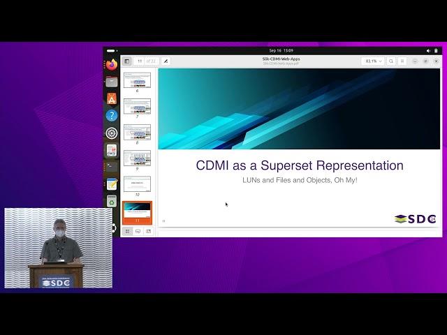 SNIA SDC 2024 - CDMI-enabled Web Applications