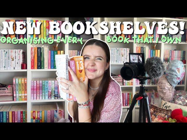 organise my new bookshelves with me ⭐️