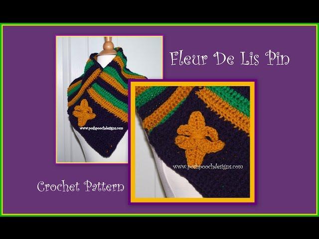 Fleur De Lis Pin Crochet Pattern