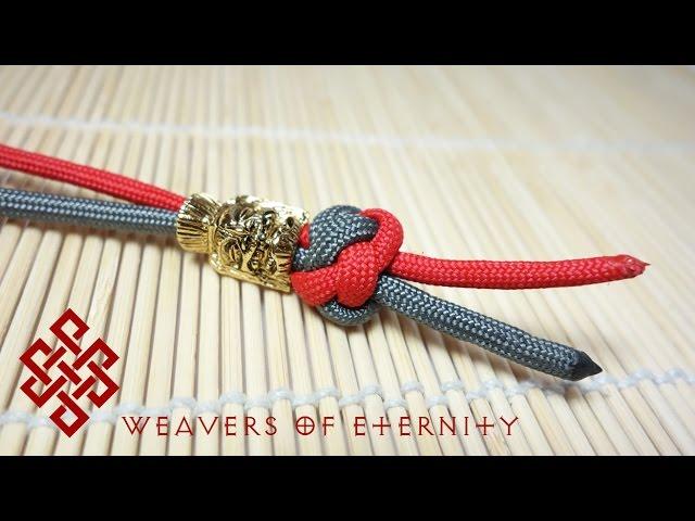 How to Tie a Paracord Lanyard Knot / Two Strand Diamond Knot Tutorial - EASY METHOD