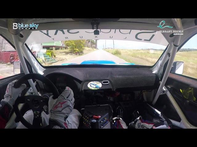 Rally Barbados 2018 - Rob Swann incar - SS17 - Subaru WRC S12B