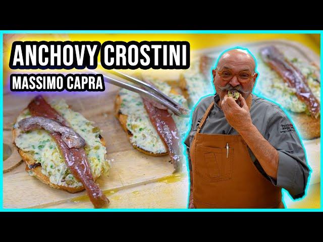 Anchovy Crostini - Massimo Capra