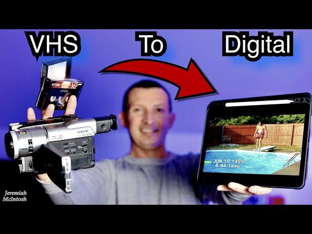 Digitize old VHS, Hi 8, Or digital 8 Tapes Easily With Roxio easy VHS to DVD.