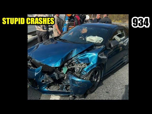 Stupid crashes 934 October 2024 car crash compilation