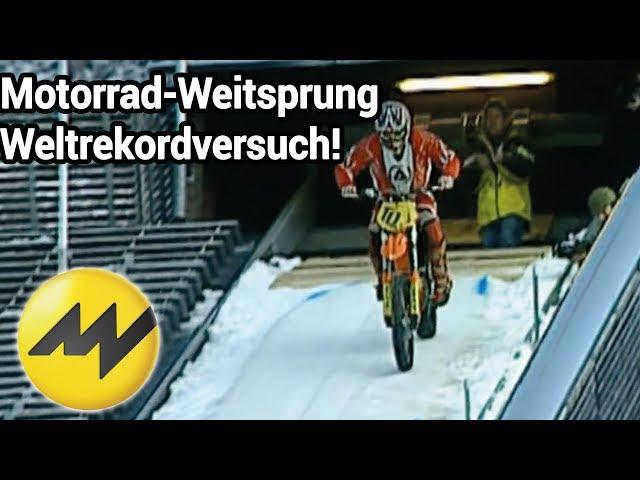 Motorrad-Weitsprung Weltrekordversuch: Toni Roßberger | Motorvision